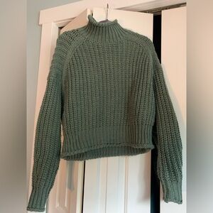 H&M Olive Turtleneck Sweater